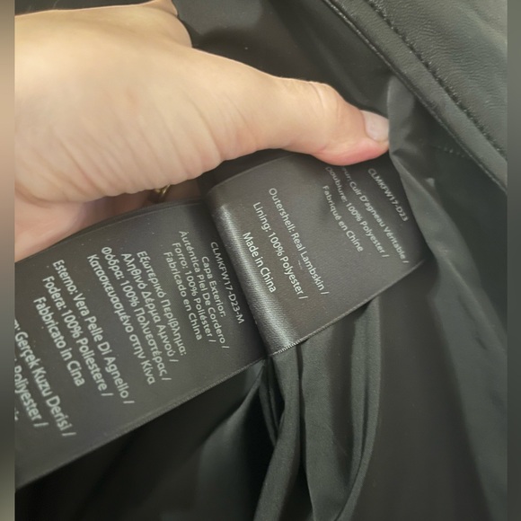 MACKAGE Miela-N Black Supple Leather Belted Moto Jacket size XS - Picture 3 of 4